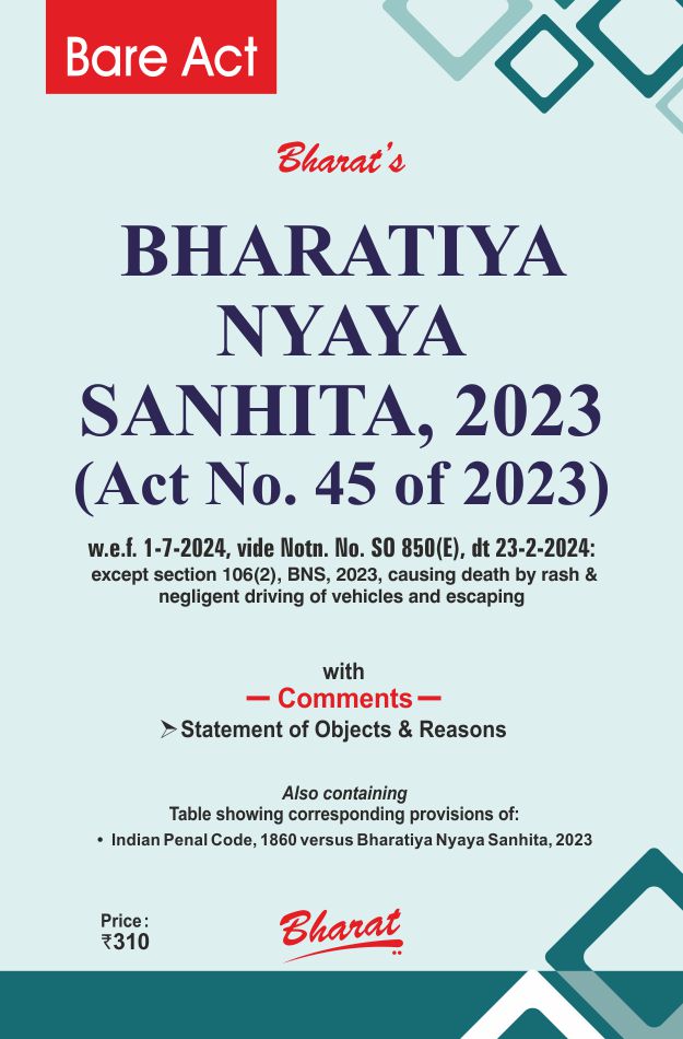 BHARATIYA NYAYA SANHITA, 2023 (Act No. 45 of 2023)